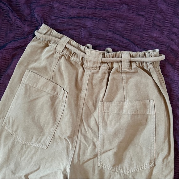 Free People Dark Khaki Trousers with Cord Belt Size XL - Picture 5 of 12